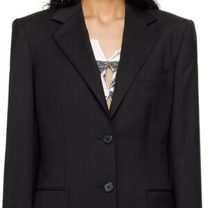 Helmut Lang Black Virgin Wool Blazer | NWT | Retail CA$1,050